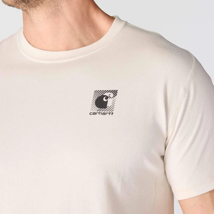 Force åndbar, fugttransporterende T-shirt med logo til mænd