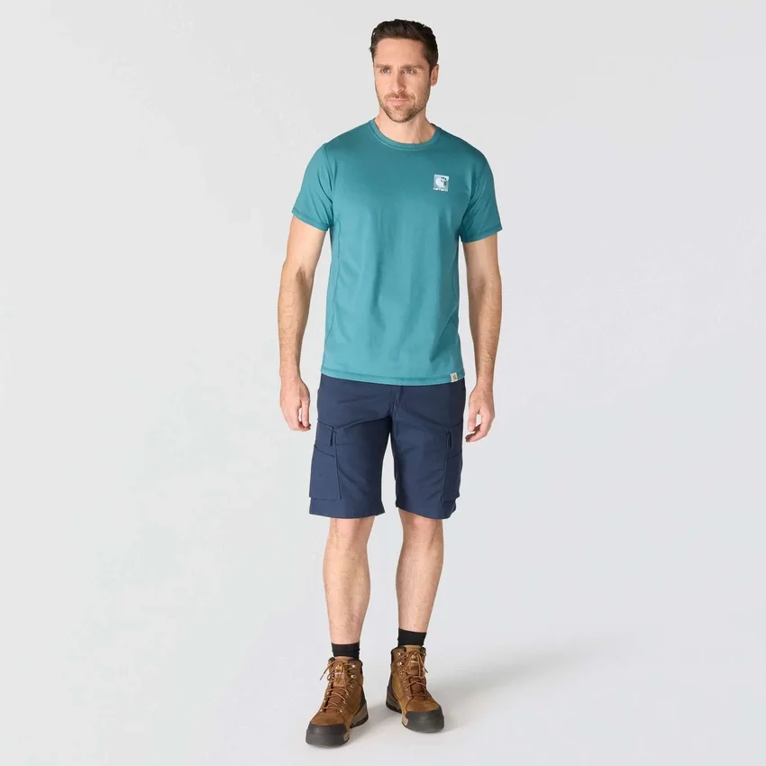 Force åndbar, fugttransporterende T-shirt med logo til mænd