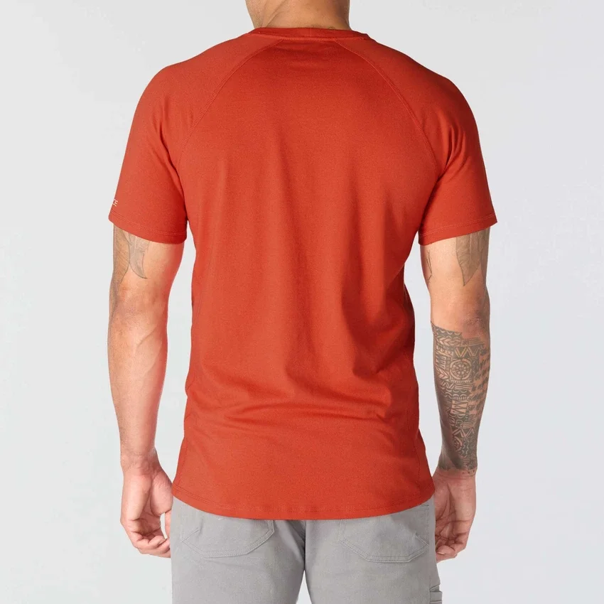 Force åndbar, fugttransporterende T-shirt med logo til mænd