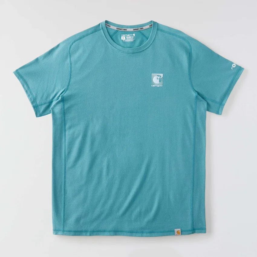 Force åndbar, fugttransporterende T-shirt med logo til mænd