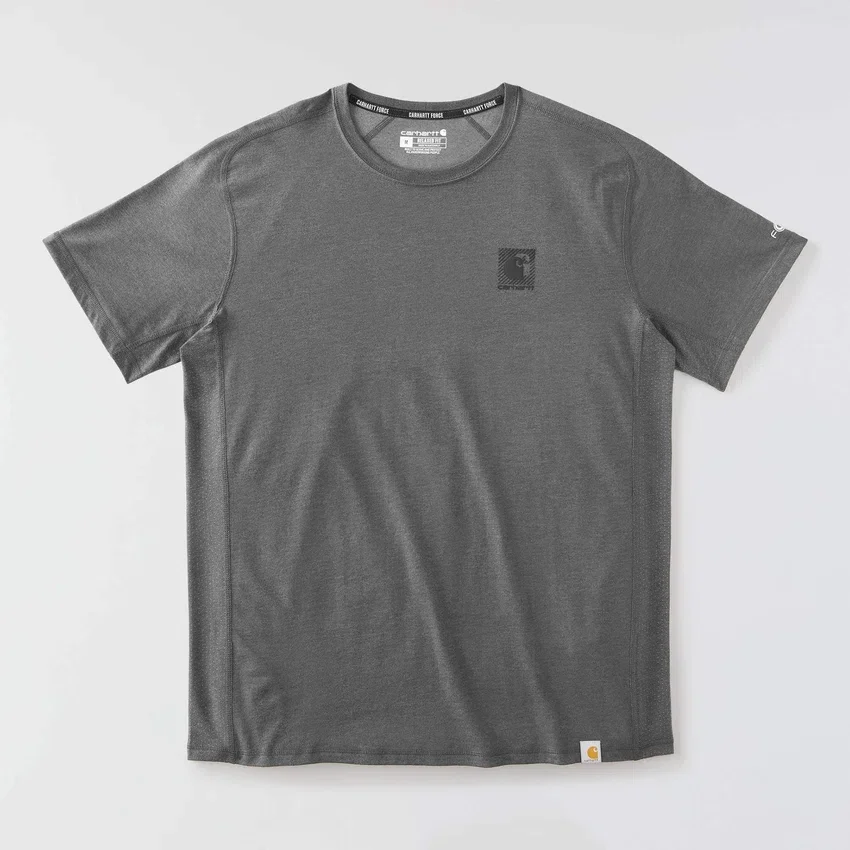 Force åndbar, fugttransporterende T-shirt med logo til mænd
