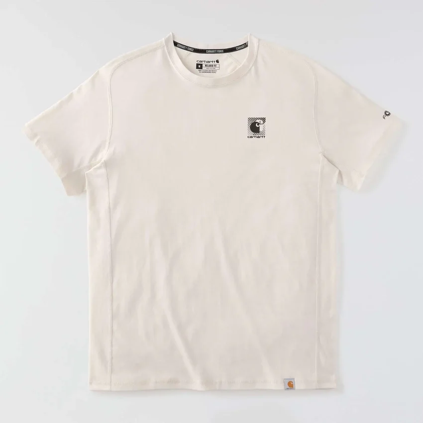 Force åndbar, fugttransporterende T-shirt med logo til mænd