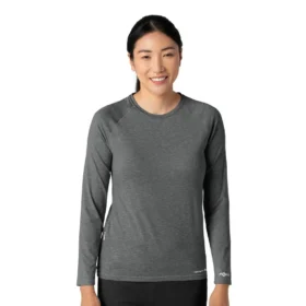 Force Sub-Scrubs meleret performance-t-shirt med lange løse ærmer til kvinder