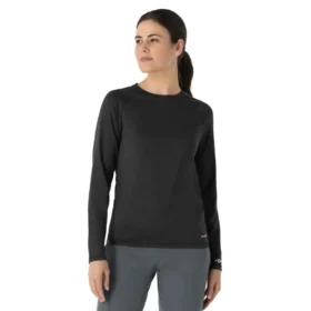 Force Sub-Scrubs meleret performance-t-shirt med lange løse ærmer til kvinder