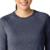 Force Sub-Scrubs meleret performance-t-shirt med lange løse ærmer til kvinder
