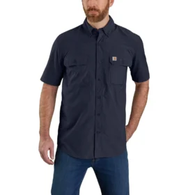Force Sun Defender™ Chambray-skjorte til mænd med afslappet pasform og løse ærmer – solbeskyttende skjorter