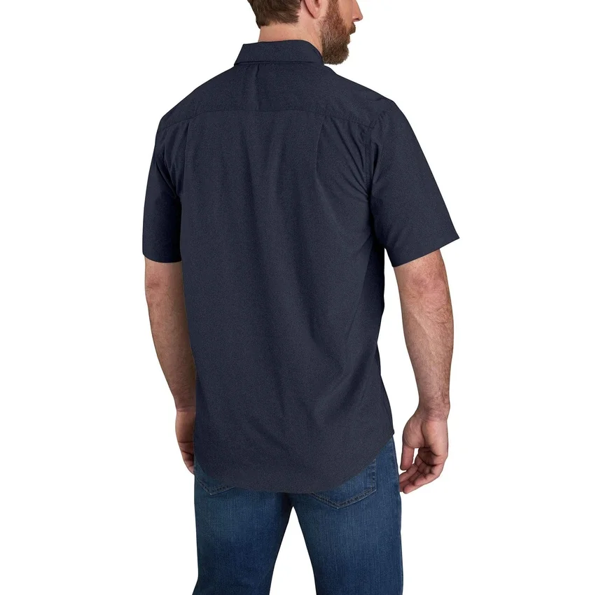 Force Sun Defender™ Chambray-skjorte til mænd med afslappet pasform og løse ærmer – solbeskyttende skjorter