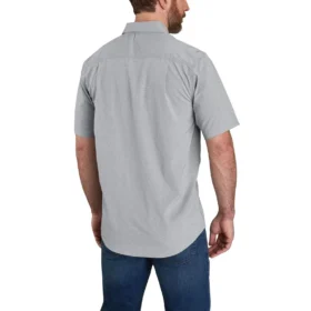 Force Sun Defender™ Chambray-skjorte til mænd med afslappet pasform og løse ærmer – solbeskyttende skjorter