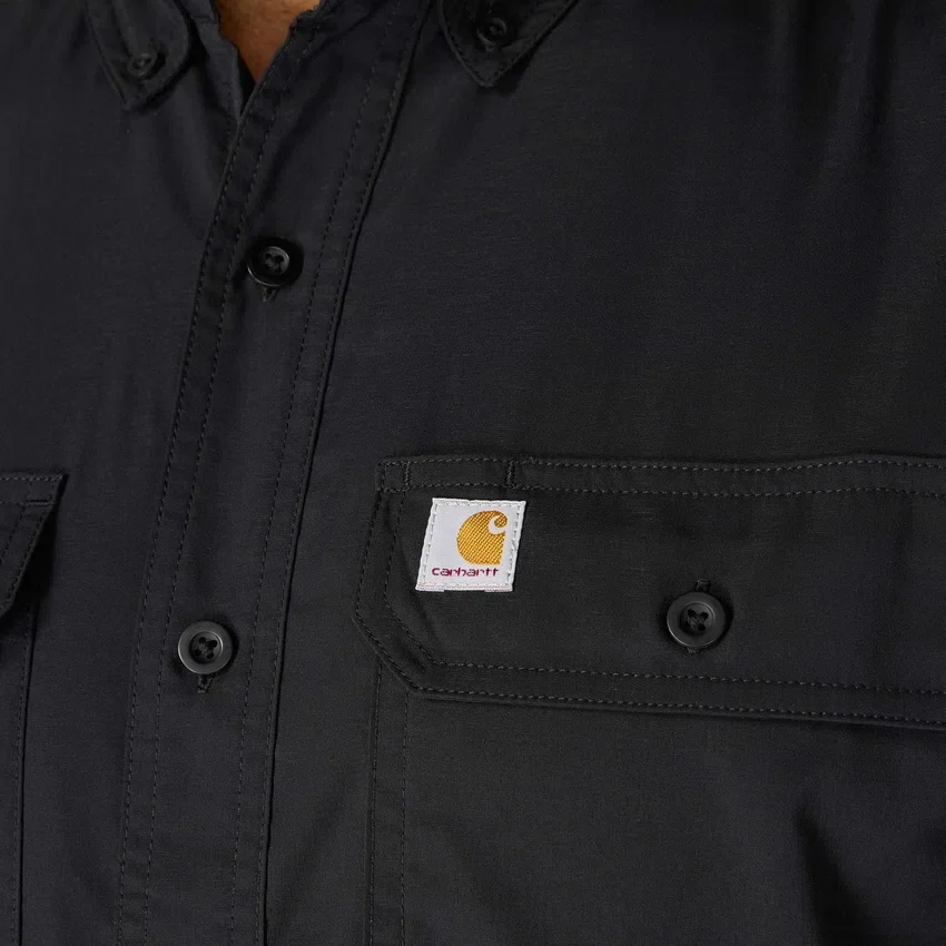Force Sun Defender™ Chambray-skjorte til mænd med afslappet pasform og løse ærmer – solbeskyttende skjorter