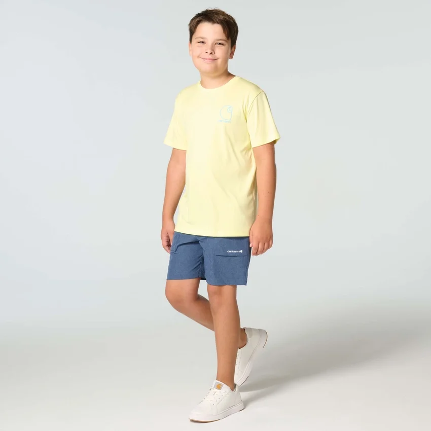 Force Sun Defender™ meleret T-shirt med korte ærmer til drenge (børn/småbørn)