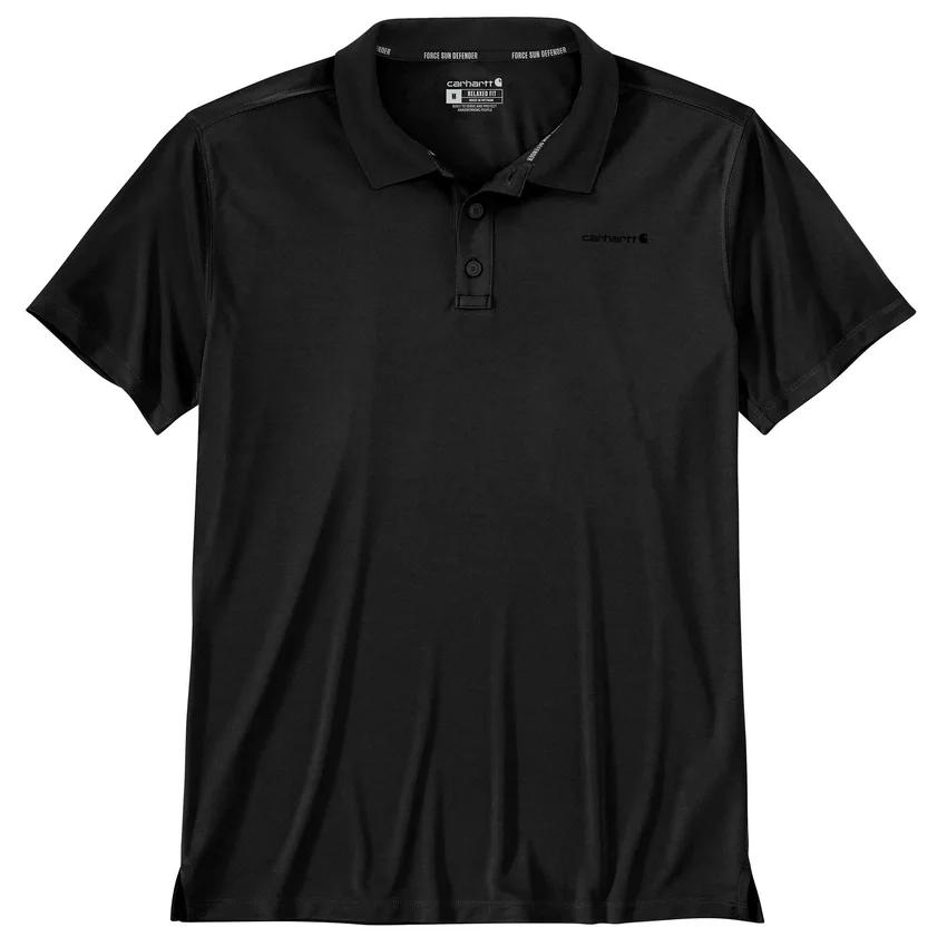Force Sun Defender™ poloshirt til mænd i afslappet pasform med logo – solbeskyttende skjorter