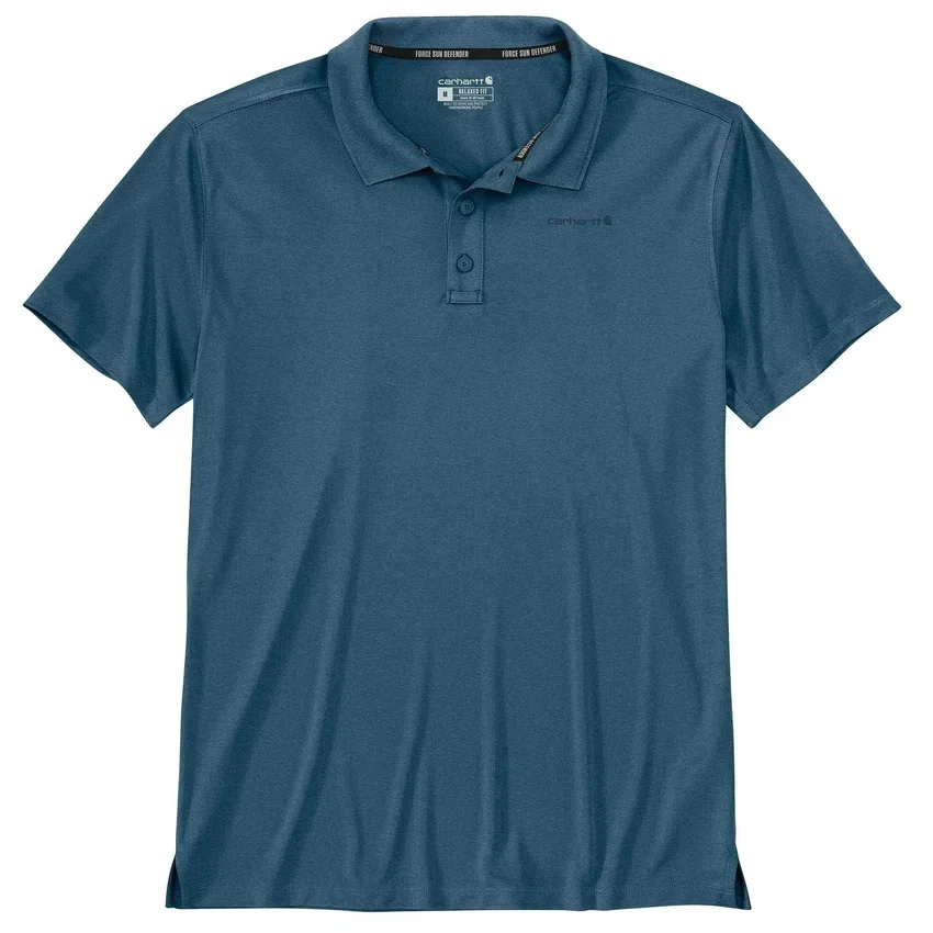 Force Sun Defender™ poloshirt til mænd i afslappet pasform med logo – solbeskyttende skjorter