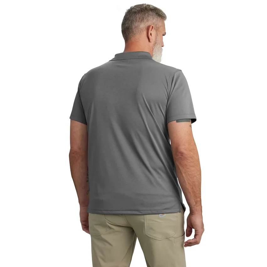 Force Sun Defender™ poloshirt til mænd i afslappet pasform med logo – solbeskyttende skjorter