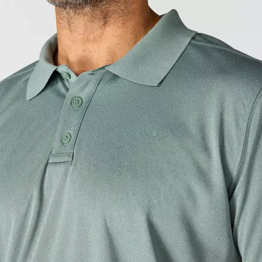 Force Sun Defender™ poloshirt til mænd i afslappet pasform med logo – solbeskyttende skjorter