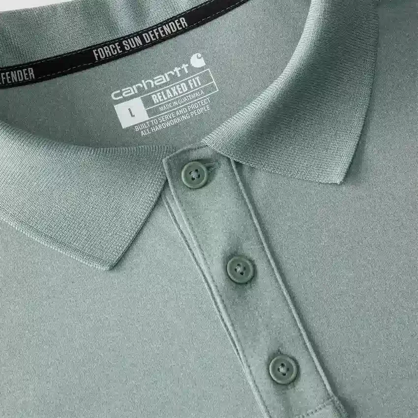 Force Sun Defender™ poloshirt til mænd i afslappet pasform med logo – solbeskyttende skjorter