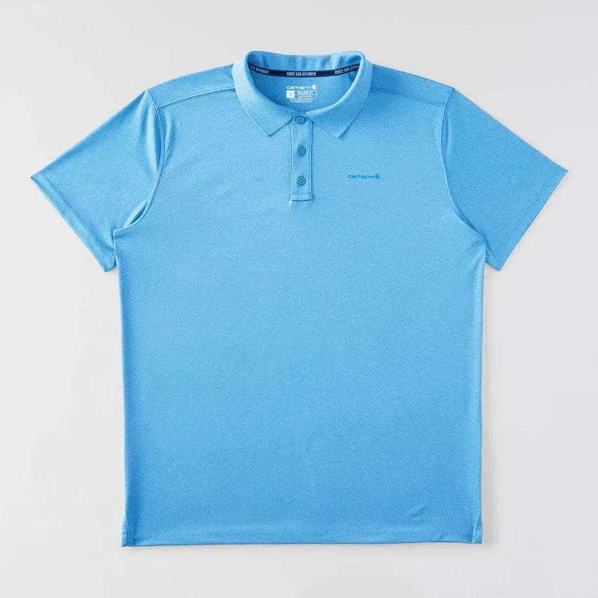 Force Sun Defender™ poloshirt til mænd i afslappet pasform med logo – solbeskyttende skjorter