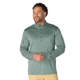 Force Sun Defender UPF 50+ fugttransporterende pullover med halv lynlås til mænd – solbeskyttelsesskjorter