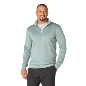 Force Sun Defender UPF 50+ fugttransporterende pullover med halv lynlås til mænd – solbeskyttelsesskjorter
