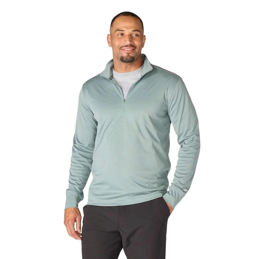 Force Sun Defender UPF 50+ fugttransporterende pullover med halv lynlås til mænd – solbeskyttelsesskjorter