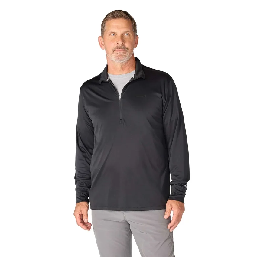 Force Sun Defender UPF 50+ fugttransporterende pullover med halv lynlås til mænd – solbeskyttelsesskjorter