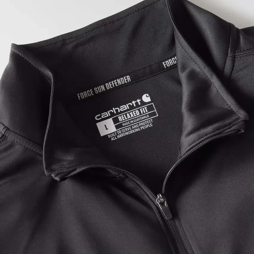 Force Sun Defender UPF 50+ fugttransporterende pullover med halv lynlås til mænd – solbeskyttelsesskjorter