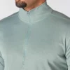 Force Sun Defender UPF 50+ fugttransporterende pullover med halv lynlås til mænd – solbeskyttelsesskjorter
