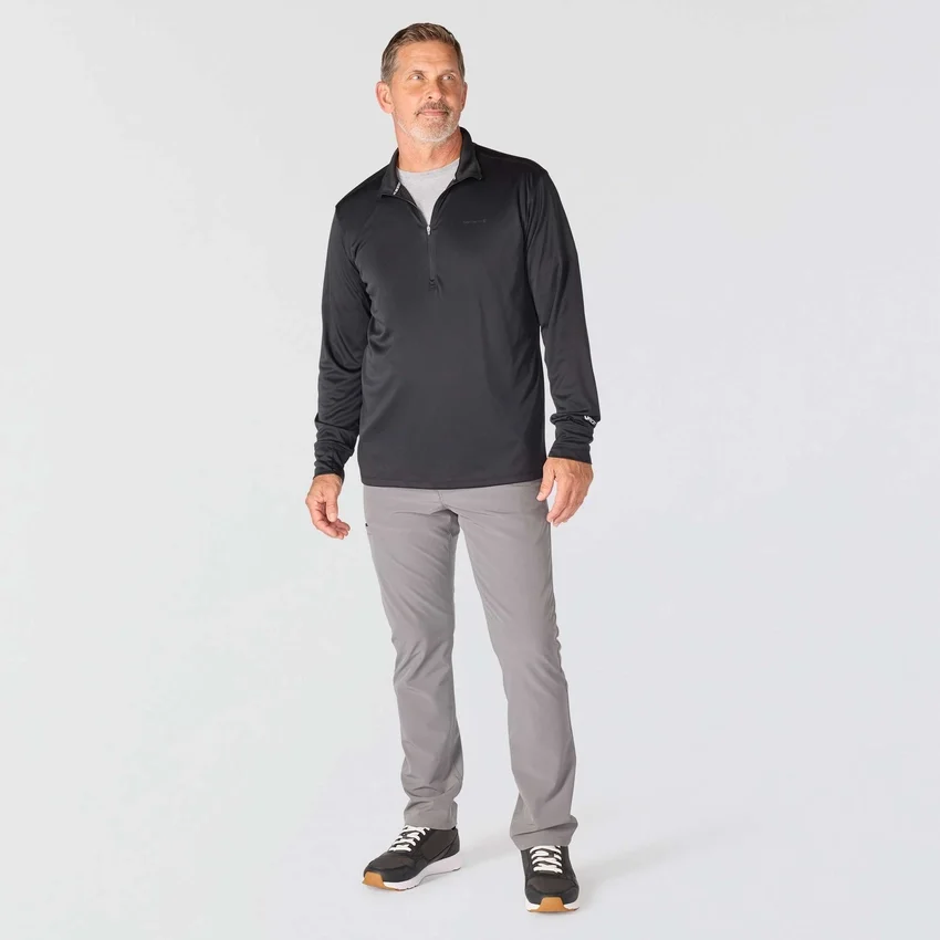 Force Sun Defender UPF 50+ fugttransporterende pullover med halv lynlås til mænd – solbeskyttelsesskjorter