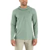 Force Sun Defender UPF 50+ letvægts-hoodie med lange løse ærmer og fugttransporterende egenskaber til mænd – solbeskyttende Hættetrøjer