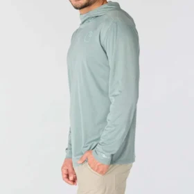 Force Sun Defender UPF 50+ letvægts-hoodie med lange løse ærmer og fugttransporterende egenskaber til mænd – solbeskyttende Hættetrøjer