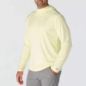Force Sun Defender UPF 50+ letvægts-hoodie med lange løse ærmer og fugttransporterende egenskaber til mænd – solbeskyttende Hættetrøjer