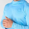 Force Sun Defender UPF 50+ letvægts-hoodie med lange løse ærmer og fugttransporterende egenskaber til mænd – solbeskyttende Hættetrøjer