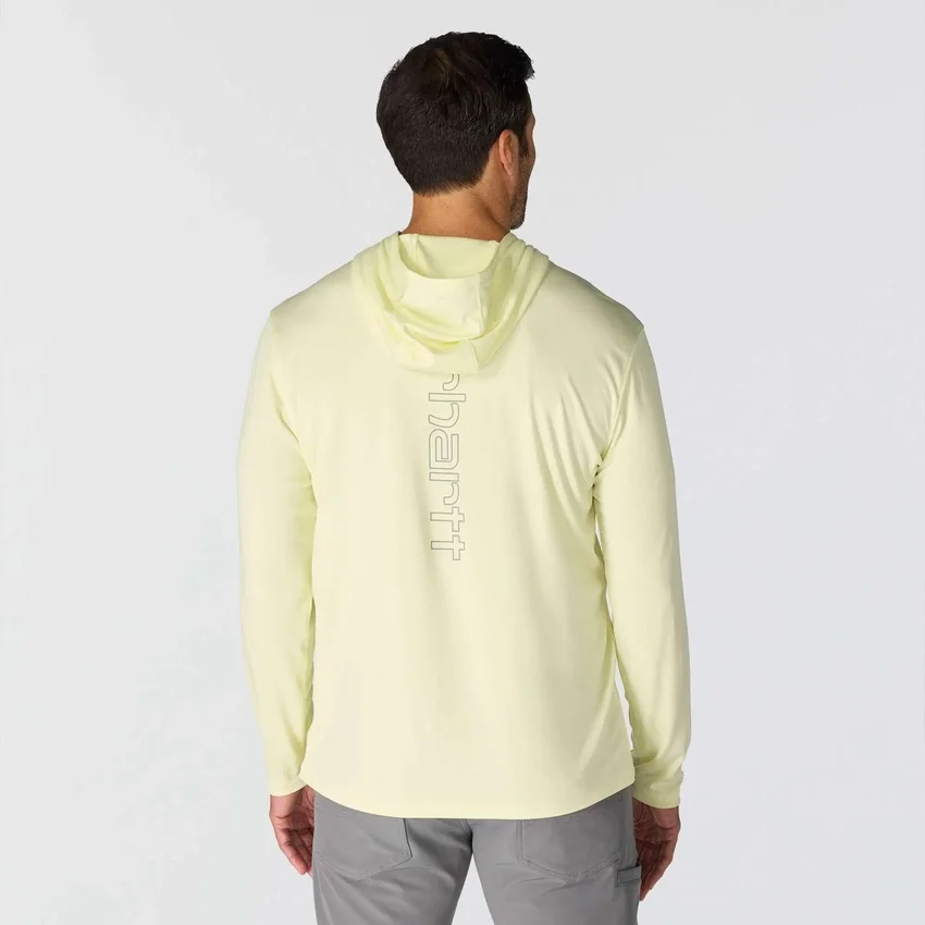 Force Sun Defender UPF 50+ letvægts-hoodie med lange løse ærmer og fugttransporterende egenskaber til mænd – solbeskyttende Hættetrøjer