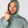 Force Sun Defender UPF 50+ letvægts-hoodie med lange løse ærmer og fugttransporterende egenskaber til mænd – solbeskyttende Hættetrøjer