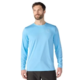 Force Sun Defender UPF 50+ letvægts T-shirt med lange løse ærmer og svedtransporterende egenskaber til mænd – solbeskyttende skjorter