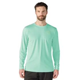 Force Sun Defender UPF 50+ letvægts T-shirt med lange løse ærmer og svedtransporterende egenskaber til mænd – solbeskyttende skjorter