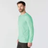 Force Sun Defender UPF 50+ letvægts T-shirt med lange løse ærmer og svedtransporterende egenskaber til mænd – solbeskyttende skjorter