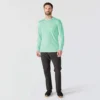 Force Sun Defender UPF 50+ letvægts T-shirt med lange løse ærmer og svedtransporterende egenskaber til mænd – solbeskyttende skjorter