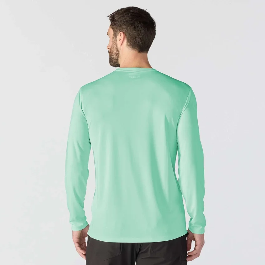 Force Sun Defender UPF 50+ letvægts T-shirt med lange løse ærmer og svedtransporterende egenskaber til mænd – solbeskyttende skjorter