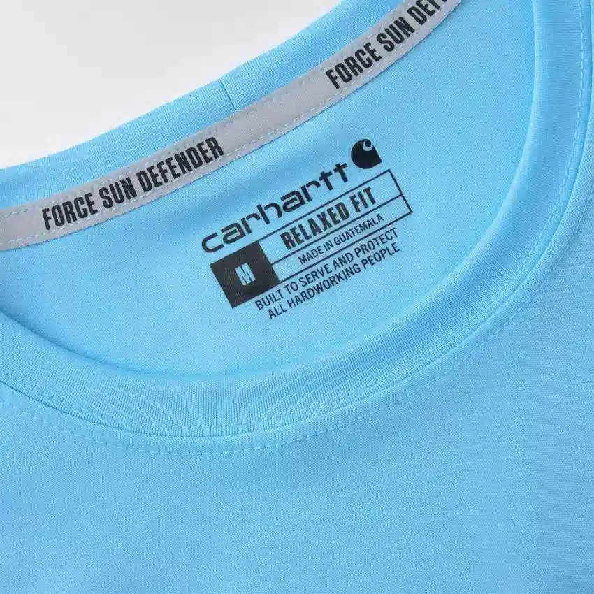 Force Sun Defender UPF 50+ letvægts T-shirt med lange løse ærmer og svedtransporterende egenskaber til mænd – solbeskyttende skjorter