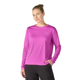 Force Sun Defender UPF 50+ letvægts-T-shirt med lange løse ærmer til kvinder – solbeskyttende skjorter