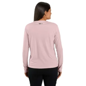 Force Sun Defender UPF 50+ letvægts-T-shirt med lange løse ærmer til kvinder – solbeskyttende skjorter