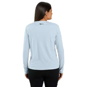 Force Sun Defender UPF 50+ letvægts-T-shirt med lange løse ærmer til kvinder – solbeskyttende skjorter