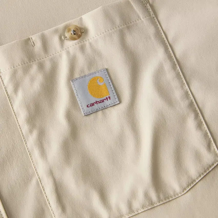Force Sun Defender™ vævet kortærmet skjorte i afslappet pasform til mænd – solbeskyttende skjorter