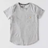 Force T-shirt med lommer i afslappet pasform til kvinder, der transporterer fugt