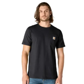 Force T-shirt til mænd med afslappet pasform, fugttransporterende og lommer