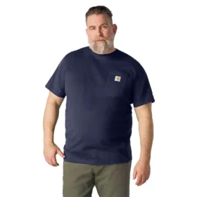 Force T-shirt til mænd med afslappet pasform, fugttransporterende og lommer
