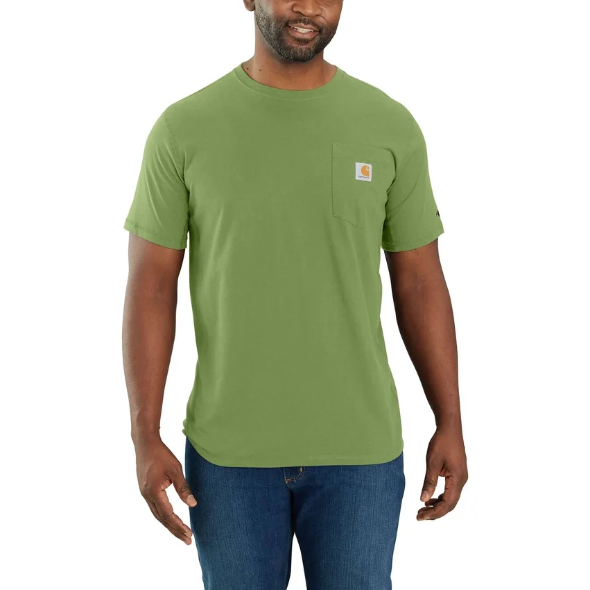 Force T-shirt til mænd med afslappet pasform, fugttransporterende og lommer