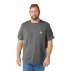 Force T-shirt til mænd med afslappet pasform, fugttransporterende og lommer
