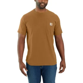 Force T-shirt til mænd med afslappet pasform, fugttransporterende og lommer