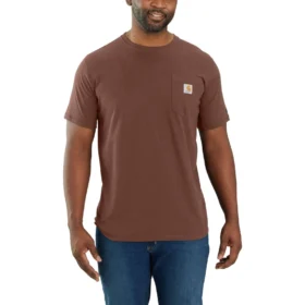 Force T-shirt til mænd med afslappet pasform, fugttransporterende og lommer